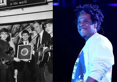 The Beatles: Chris Ware/Keystone/Getty Images; Jay-Z: Craig Barritt/Getty Images