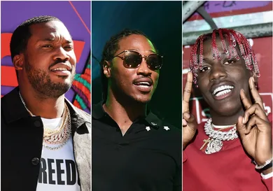 Meek Mill via Leon Bennett/Getty Images, Future via Paras Griffin/Getty Images for Atlantic Records, Yachty via Steven Ferdman/Getty Images