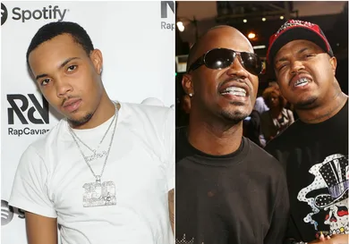 Herbo via Timothy Hiatt/Getty Images for Spotify, Juicy J and DJ Paul via Kevin Winter/Getty Images