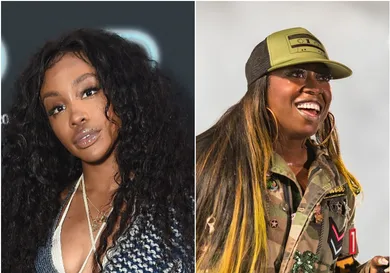 SZA via Theo Wargo/Getty Images for Pandora, Missy via Christopher Polk/Getty Images for FYF,