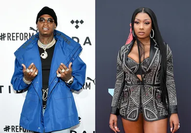 Mike Coppola/Getty Images (Moneybagg Yo) / Dimitrios Kambouris/Getty Images (Megan Thee Stallion)