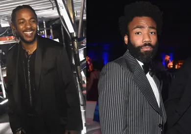 Kendrick Lamar: Nicholas Hunt/Getty Images; Childish Gambino: Alberto E. Rodriguez/Getty Images