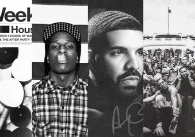 The Weeknd "House of Balloons," A$AP Rocky "LIVE.LOVE.A$AP," Drake "Scorpion," Kendrick Lamar "To Pimp A Butterfly"