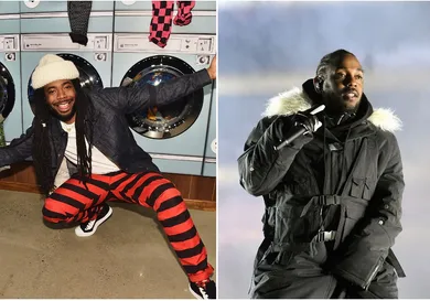 DRAM Via Theo Wargo/Getty Images for G-Star RAW, Kendrick Via Paras Griffin/Getty Images