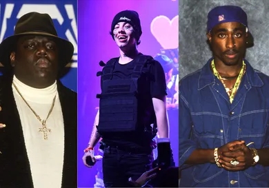 Biggie:  Larry Busacca/WireImage/Getty Images, Lil Xan: Theo Wargo/Getty Images, Tupac: Tim Mosenfelder/Getty Images