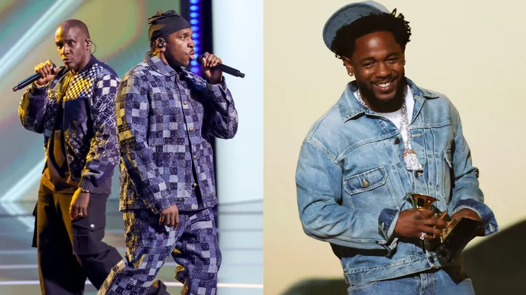 Clips Rappers Kendrick Lamar Defeats Clipse For Best Rap Song At The Grammys