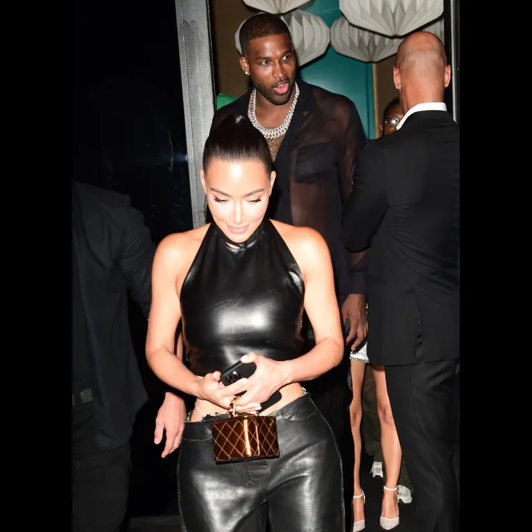 Kim Kardashian & Tristan Thompson Dine At Bad Bunny's Restaurant After
