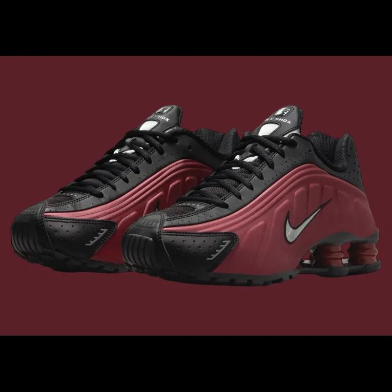 A Fresh Look For The Nike Shox R4 In “Black/Team Red”