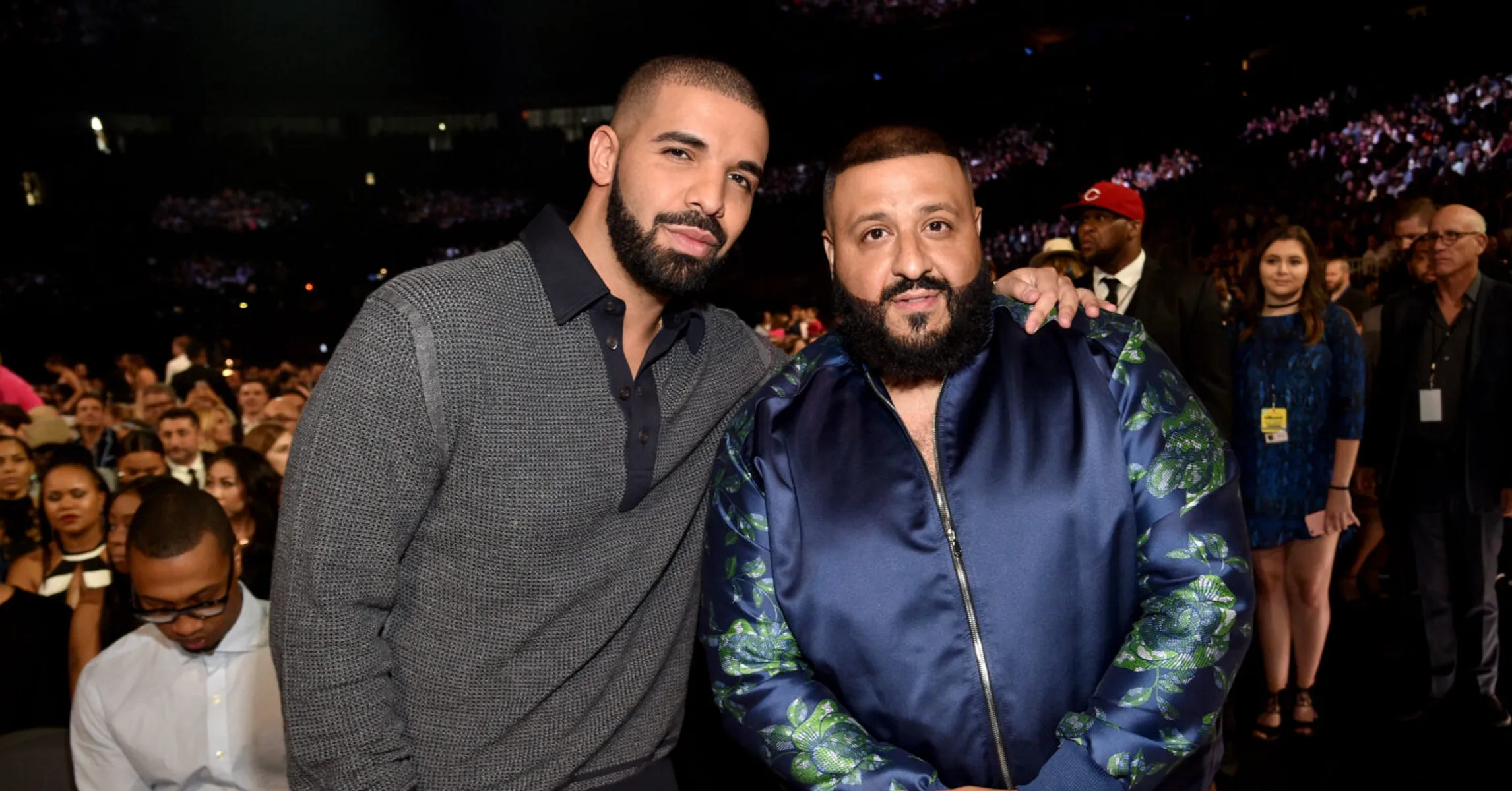 DJ Khaled Walks Out With Drake In Miami, Reveals He Has 2 Drake