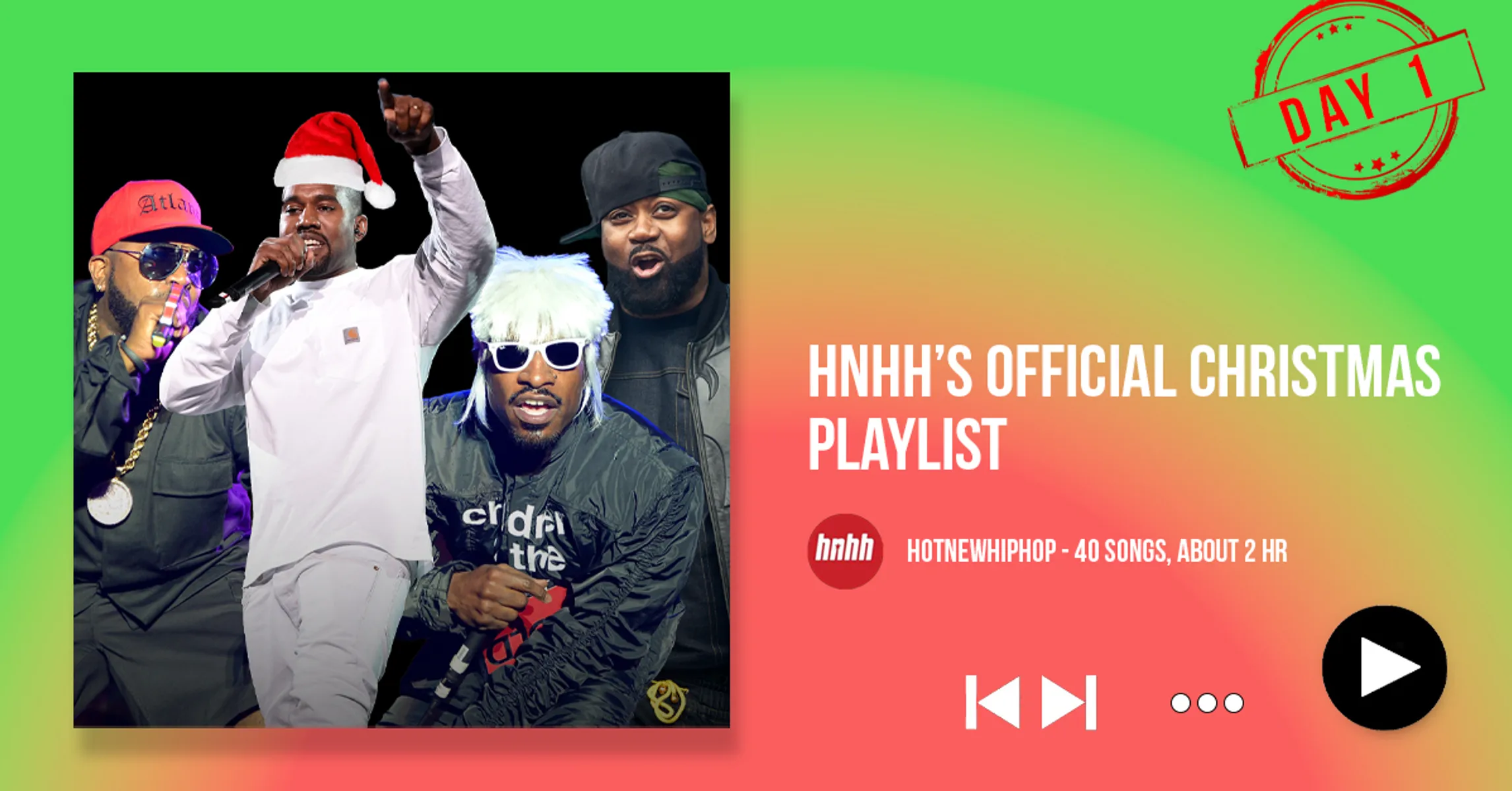 HNHH's Very HipHop Christmas Playlist Ft. Ye, Outkast & More