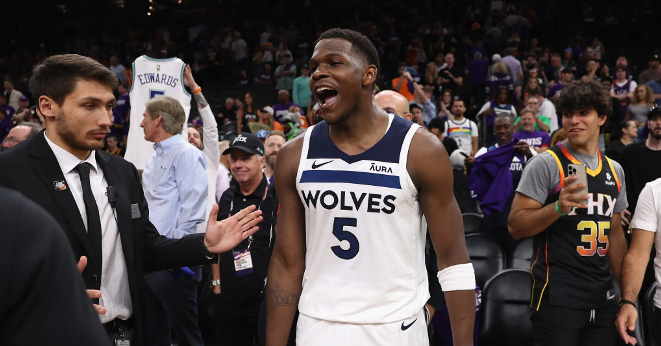 Anthony Edwards Excited To Play With Him On Team USA Kevin Durant After Sweeping Him