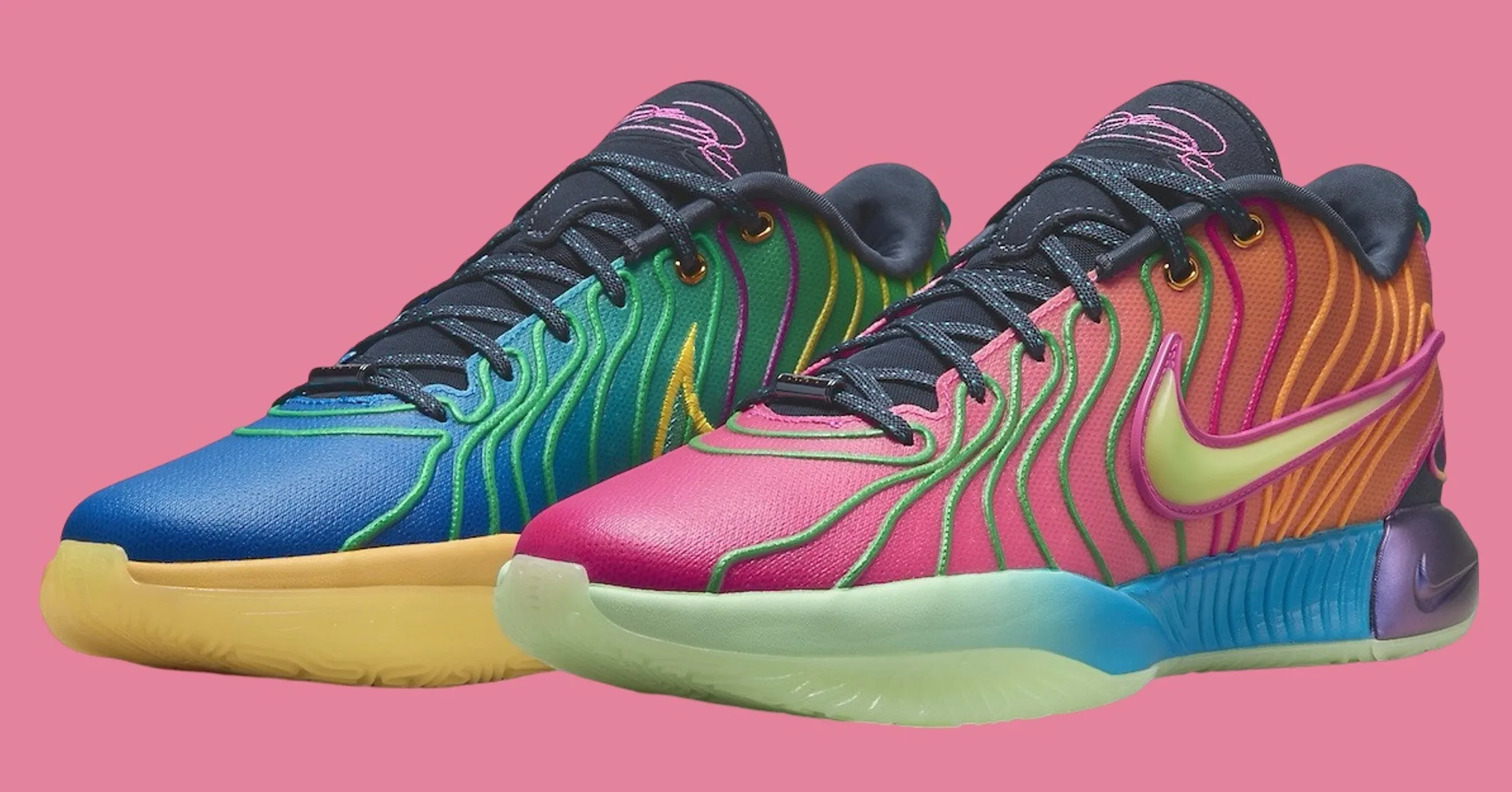 different color lebrons