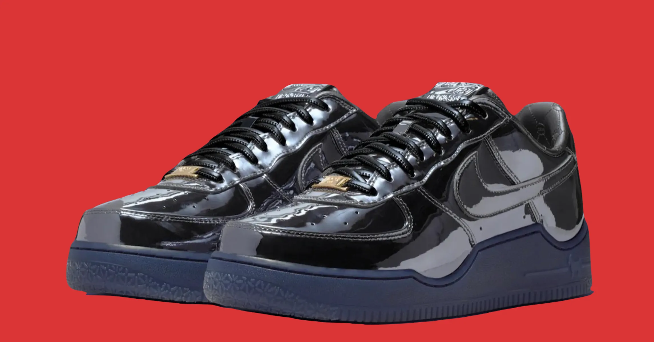 nike air force 1 black patent