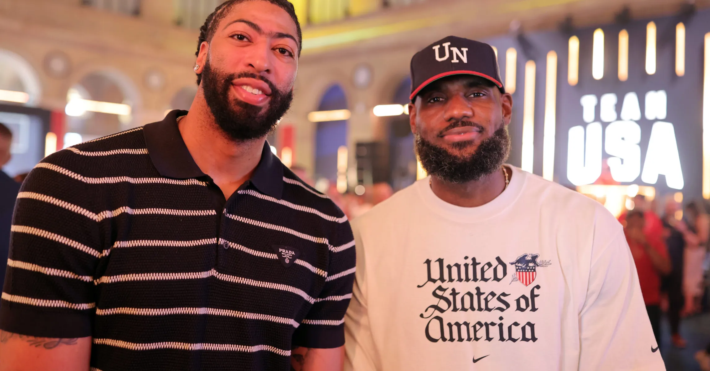 Anthony Davis Warms Up In LeBron 22s During Return To LA