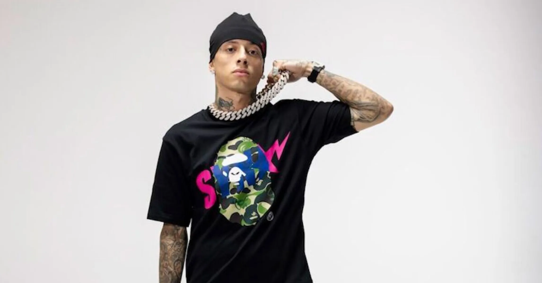 Central Cee Teams Up With Spotify And SYNA On Bape Collection