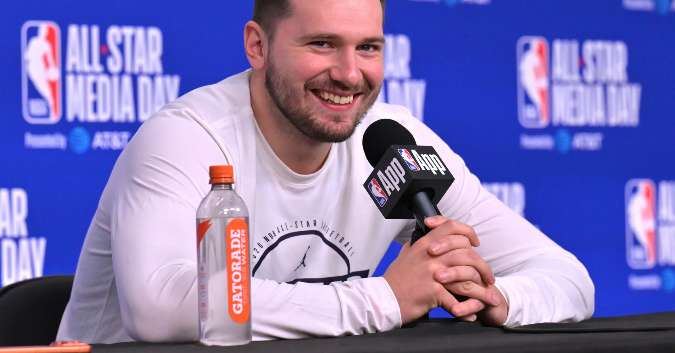Luka Doncic Wears Travis Scott x Jumpman Jack “Green Spark” In Tunnel