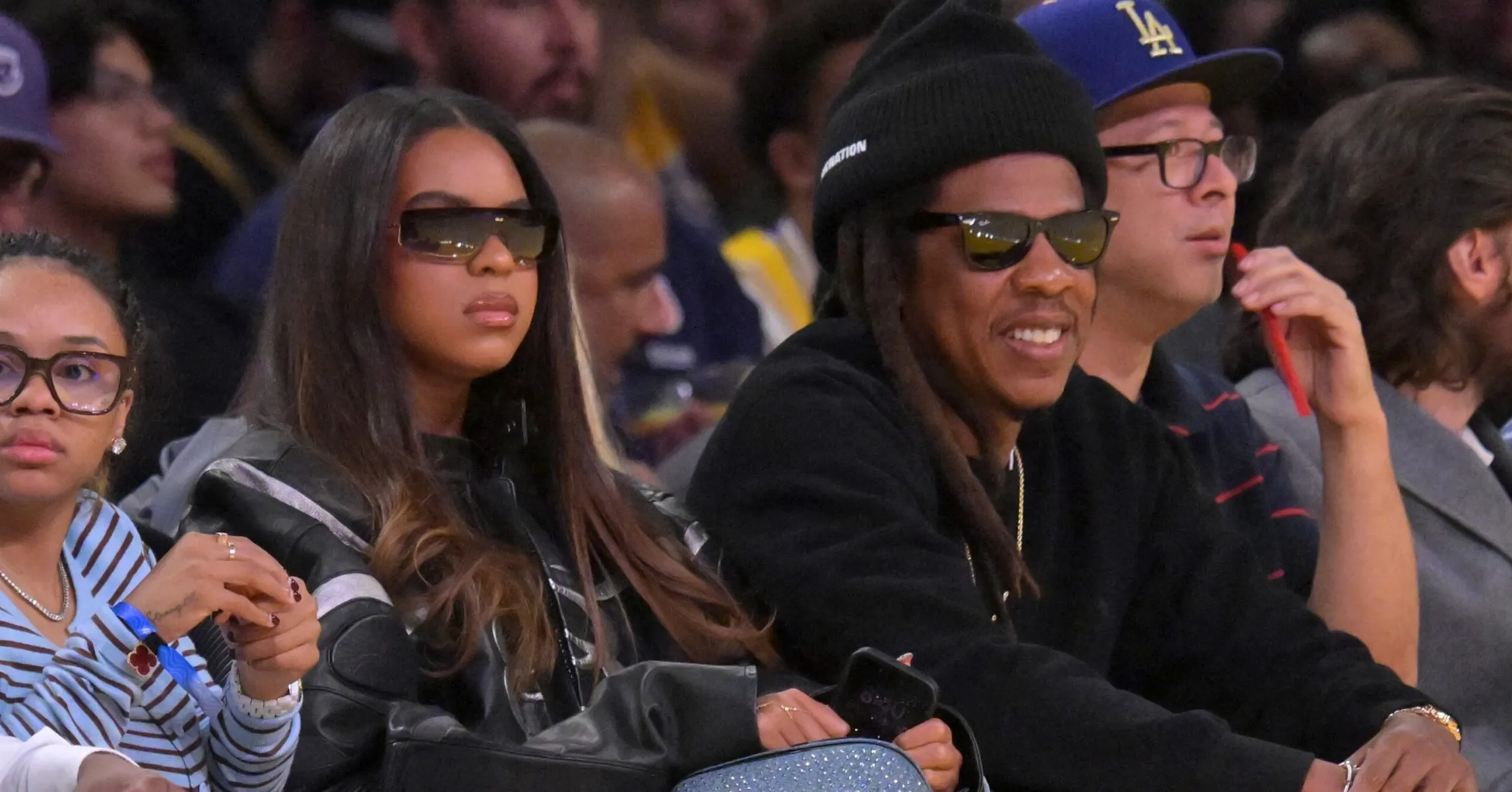 Jay-Z & Blue Ivy Attend Hov's 30th Anniversary Pop-Up In Brooklyn