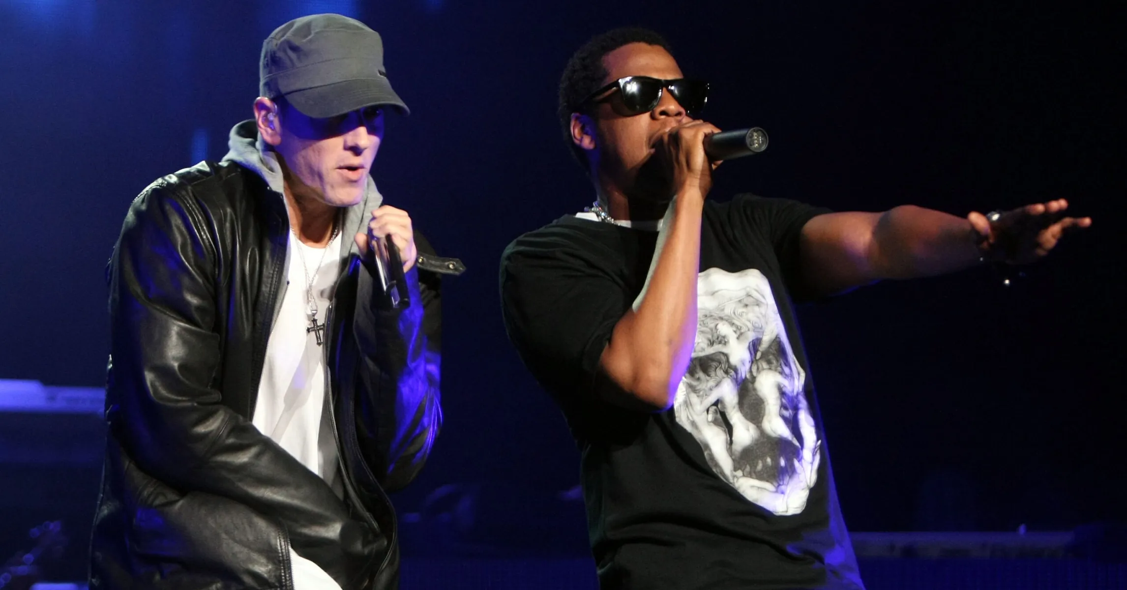 JAYÌ-Z Brings Out Eminem To Perform âRenegadeâ At Yankee Stadium