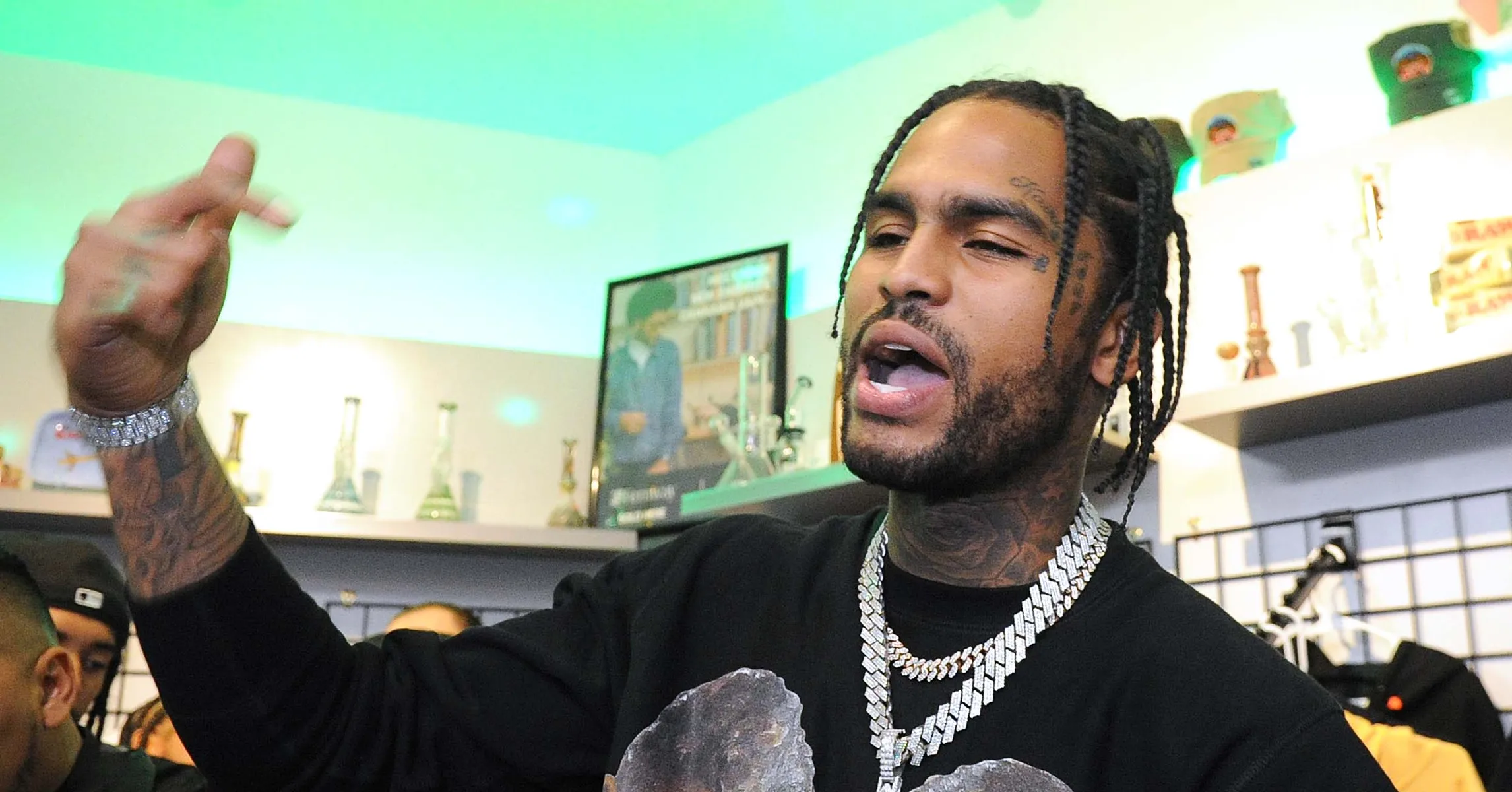 Dave East Hits The Court At The US Open With Jim Jones And Fabolous