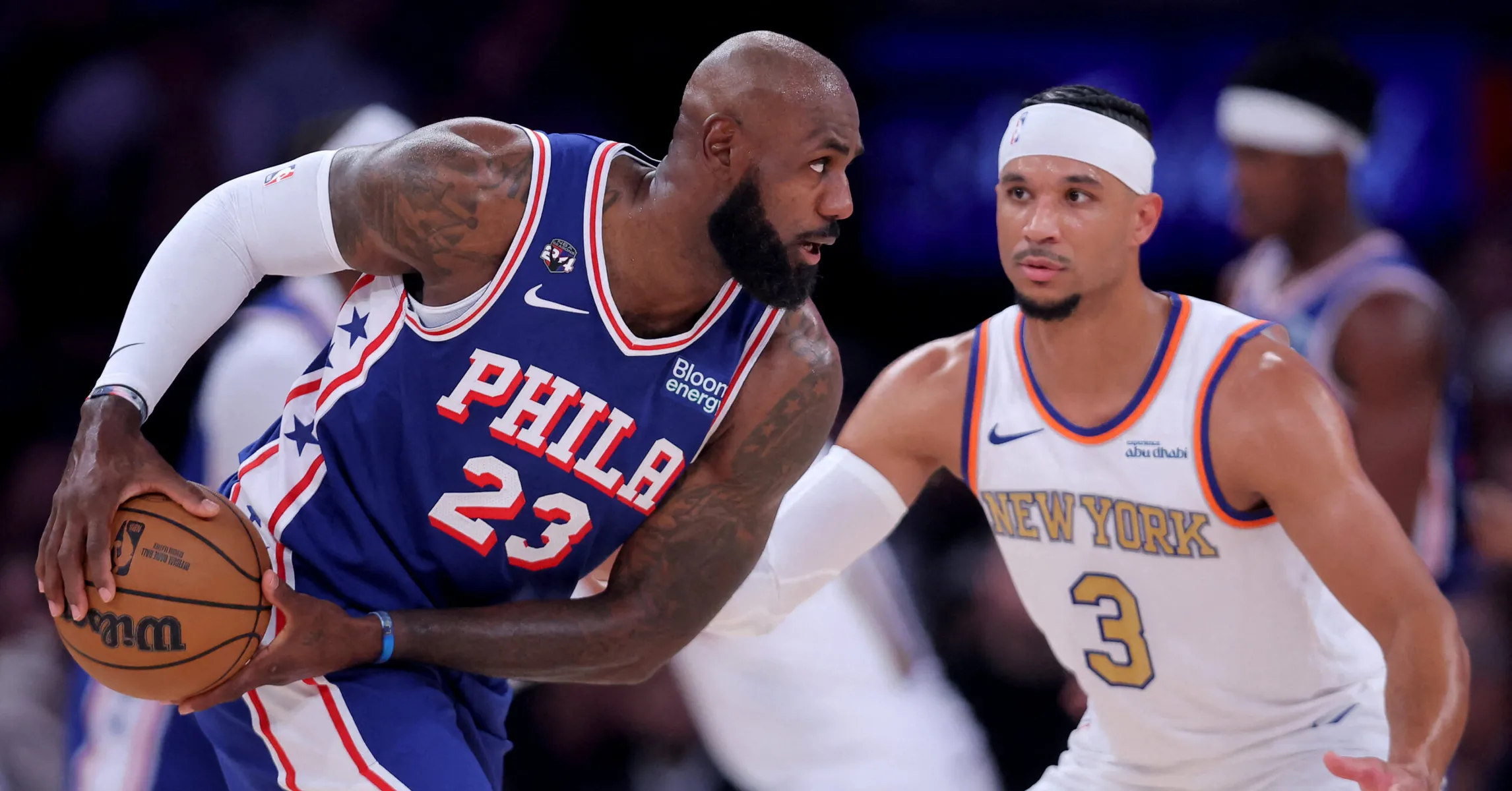 LeBron James Gets Into Verbal Sparring Match With Knicks Fans Courtside At MSG
