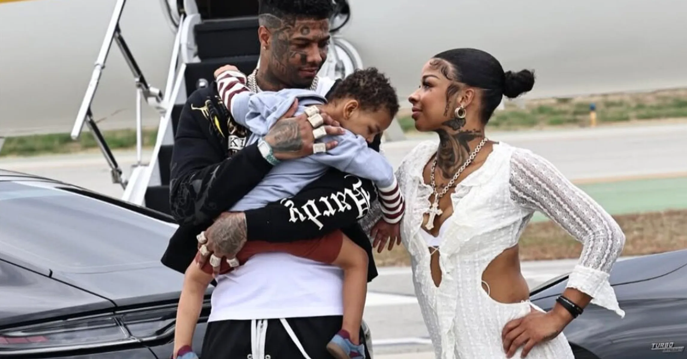 Blueface & Chrisean Rock Show Off Wedding Shoot After Club Engagement