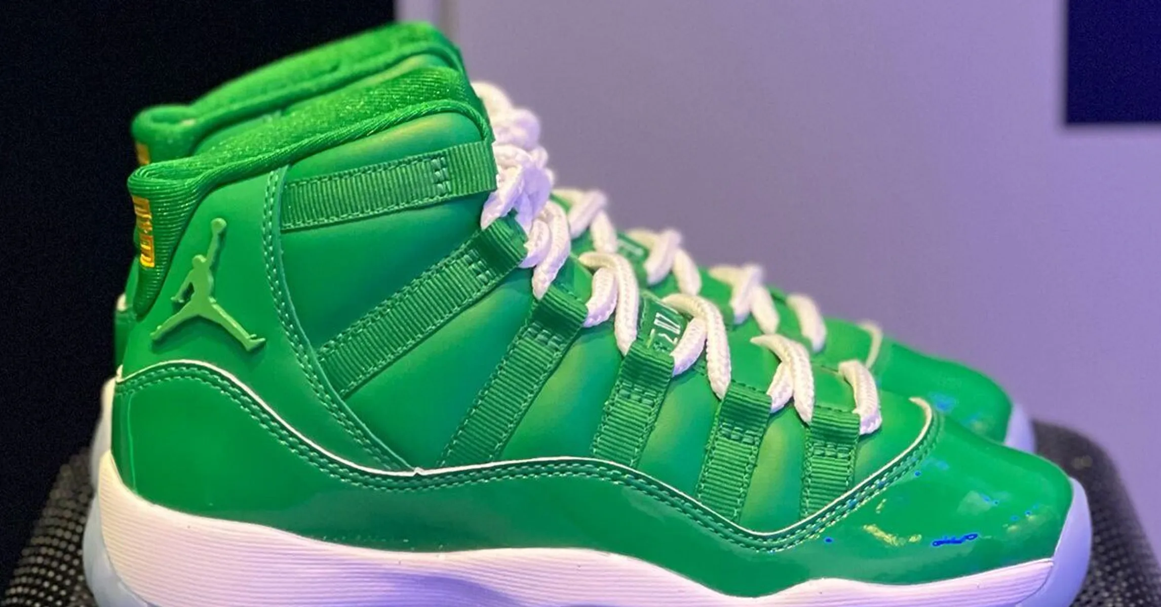 Unreleased Air Jordan 11 GS “Green Screen” Sample Revealed