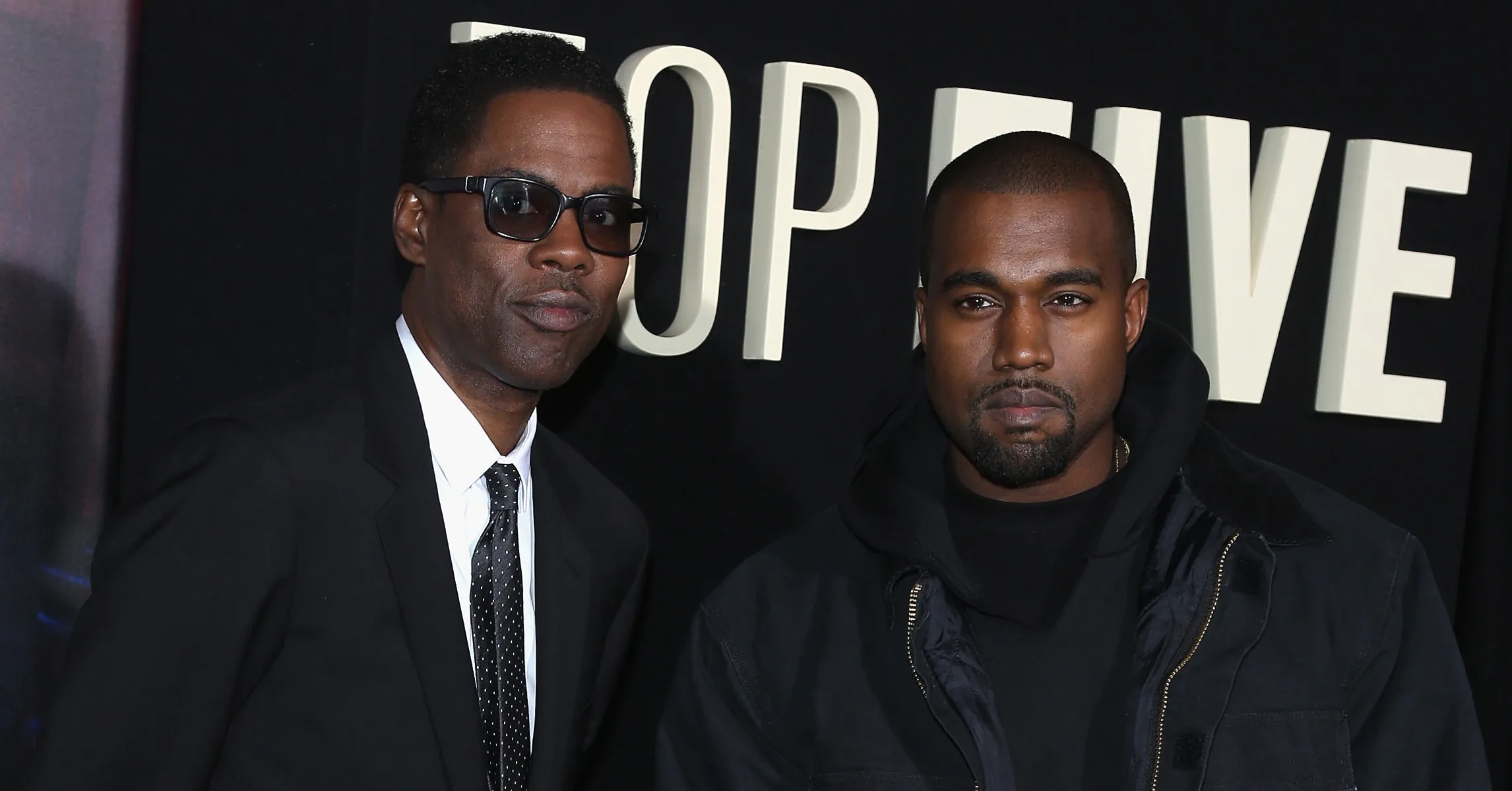 Kanye West &amp; Chris Rock Model New Yeezy Shades For NYFW