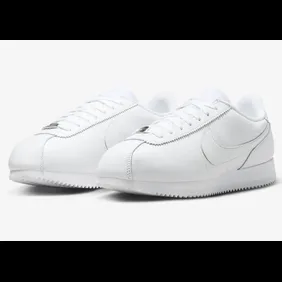 nike classic cortez all white