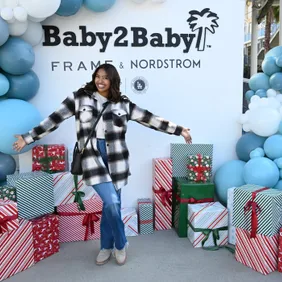 The Baby2Baby Holiday Distribution Presented By FRAME And Nordstrom At Dodger Stadium
