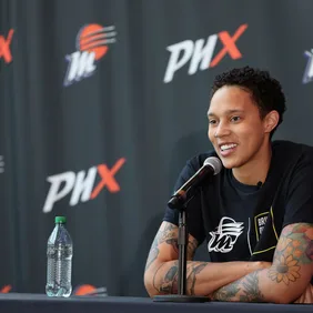 Phoenix Mercury Press Conference And Mural Unveiling With Brittney Griner