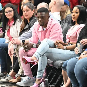 Celebrities Attend Washington Wizards v Atlanta Hawks