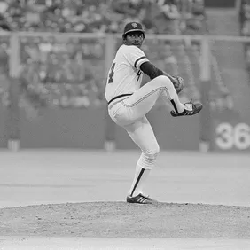 Vida Blue With Leg in Air to Pitch