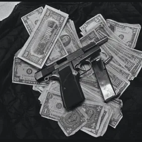 Gun and Money Collected by Gang Squad