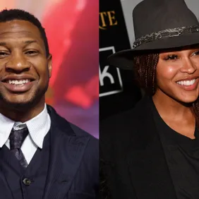 Jonathan Majors And Meagan Good Have Date Night At Red Lobster