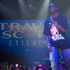 Travis Scott Performs At E11EVEN During 2023 Miami Race Week