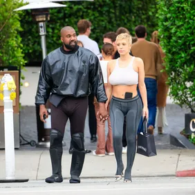 CelebrityKanye West and Bianca Censori Walking in LA Sightings In Los Angeles - May 13, 2023