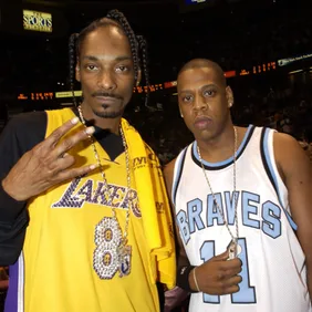 Celebrities at Game 4 of the NBA Finals with the Los Angeles Lakers and the New Jersey Nets