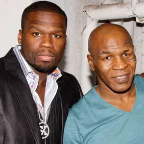 50 Cent &amp; Kanye West Visit Broadway's "Mike Tyson: Undisputed Truth" - July 31, 2012