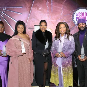 Oprah &amp; the Cast of "The Color Purple" Light the Empire State Building in Celebration of the Premiere