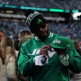 Celebrities Attend The Miami Dolphins Vs New York Jets Game