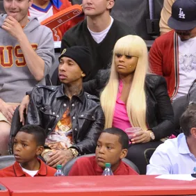 Celebrities At The Clippers Game