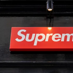 Fashion Label Supreme In London