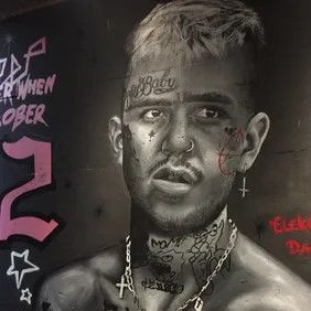 Lil Peep mural - photo captured by the author