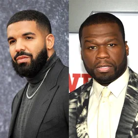 John Phillips/Getty Images (Drake), Jamie McCarthy/Getty Images (50 Cent)