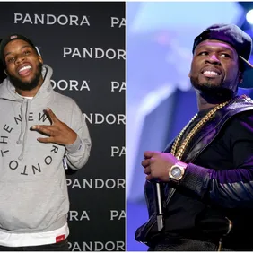 Tory By Rachel Murray/Getty Images for Pandora, 50 Cent via Kevin Winter/Getty Images for iHeartMedia