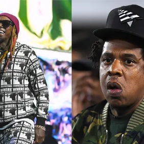 Lil Wayne: Nicholas Hunt/Getty Images, Jay-Z: Kevork Djansezian/Getty Images