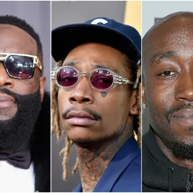 Rick Ross via Dimitrios Kambouris/Getty Images for NARAS, Wiz via Kevin Winter/Getty Images, Gibbs via Mike Windle/Getty Images for Equinox
