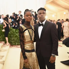 Actors Letitia Wright and John Boyega attend the Heavenly Bodies: Fashion & The Catholic Imagination Costume Institute Gala at The Metropolitan Museum of Art on May 7, 2018 in New York City.