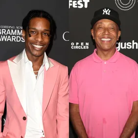 Frazer Harrison/Getty Images (A$AP Rocky) / Jerritt Clark/Getty Images (Russell Simmons)