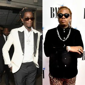 Frazer Harrison/Getty Images (Young Thug), Paras Griffin/Getty Images (Gunna)